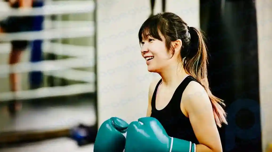 Boxeo de mujer.