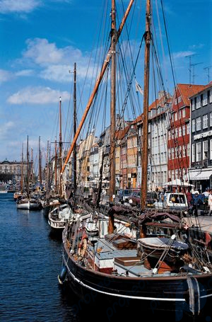 コペンハーゲン港のボート