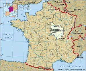 Borgoña: región histórica y antigua región, Francia
