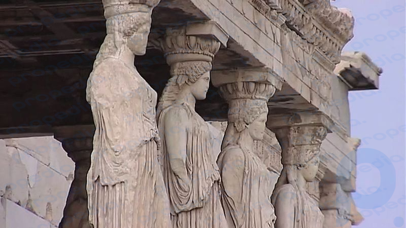 Исследуйте величественные здания Афинского Акрополя, Греция, место назначения шествия Панафинейского фестиваля.