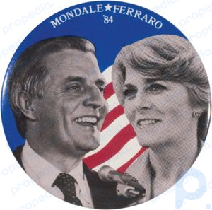 Мондейл, Уолтер Ф.: кнопка предвыборной кампании, 1984 г.
