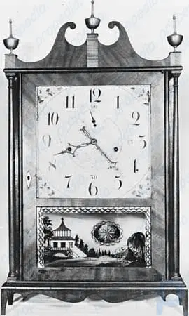 Pillar and scroll shelf clock