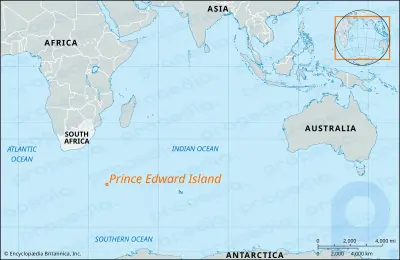 Isla del Príncipe Eduardo: isla, Sudáfrica