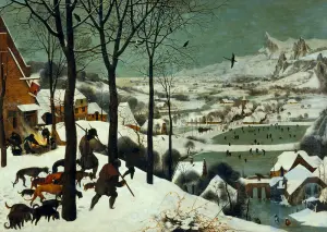 Hunters in the Snow (Winter): painting by Pieter Bruegel the Elder