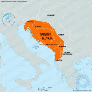 Illyrien: historische Region, Europa