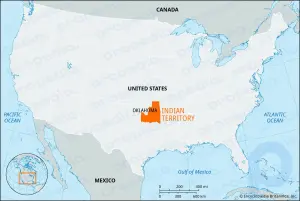 Indisches Territorium: historisches Territorium, Vereinigte Staaten