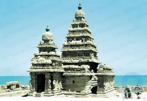 Templo de la orilla: templo, mamallapuram, india