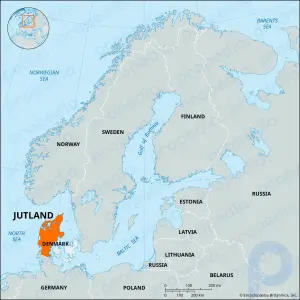ユトランド。地域、デンマーク