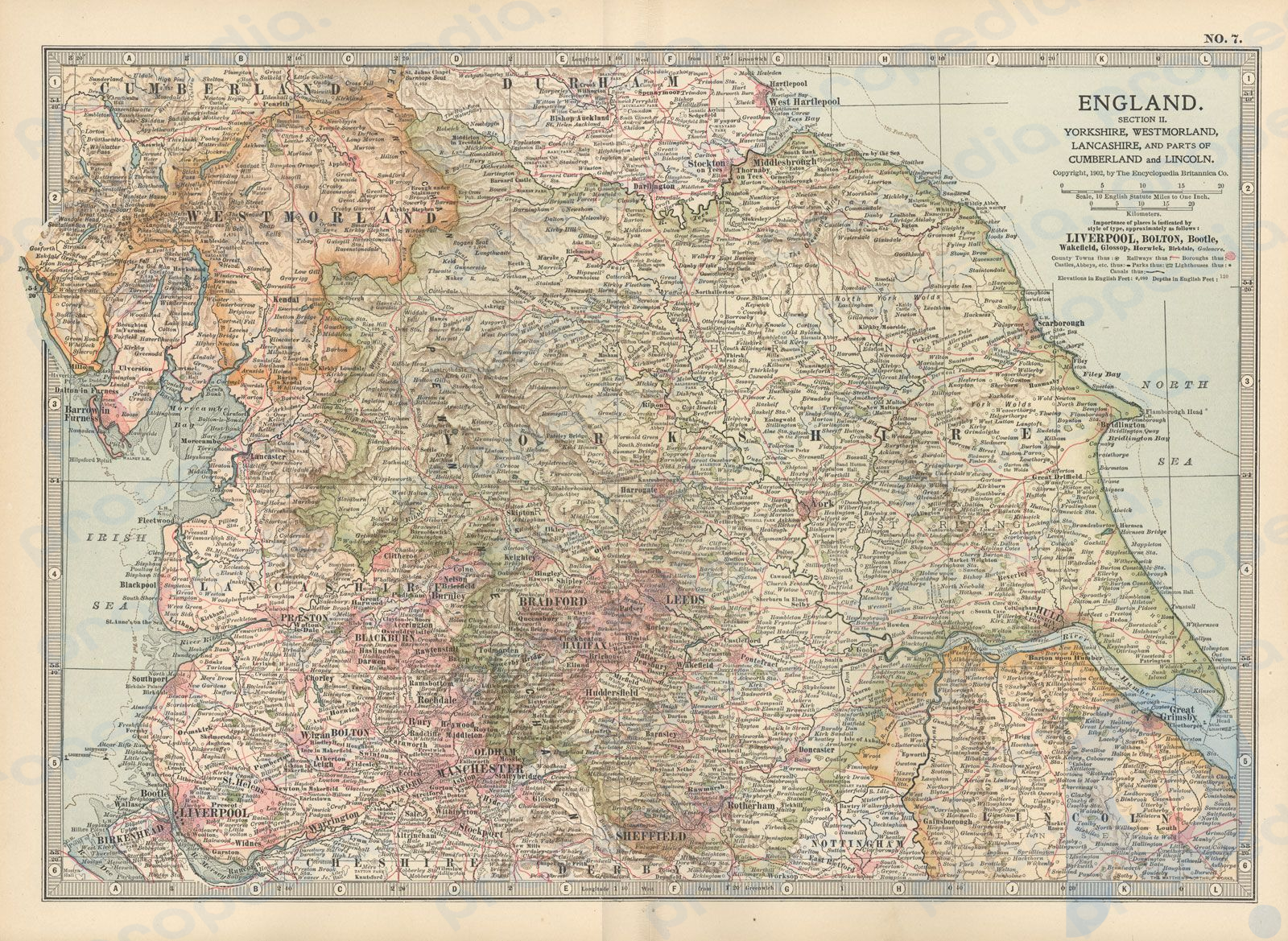 историческая карта Англии