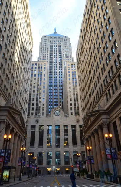 Чикагская торговая палата: биржа, Чикаго, Иллинойс, США