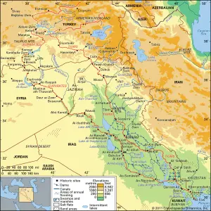 Sistema fluvial Tigris-Éufrates: sistema fluvial, Asia