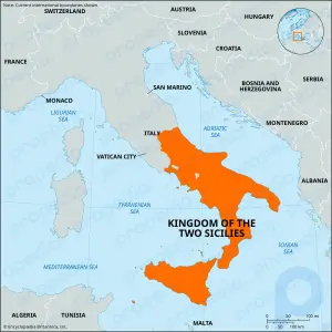 Королевство Обеих Сицилий: историческое королевство, Италия