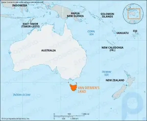 Земля Ван Димена: островная колония, Тасмания, Австралия [1642–1855]