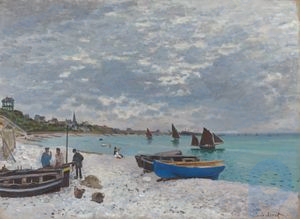 Claude Monet: The Beach at Sainte-Adresse