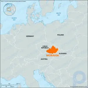 モラヴィア。歴史的地域、ヨーロッパ