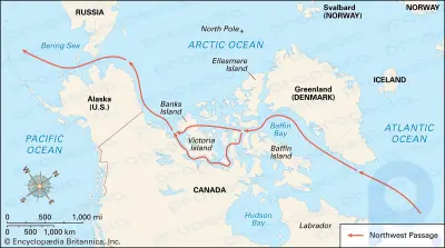 Северо-Западный проход: торговый путь, Северная Америка