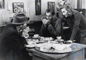 (Von links) Walter Brennan, Gary Cooper und Barbara Stanwyck in Meet John Doe (1941), Regie Frank Capra.