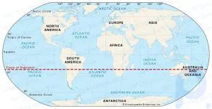 Tropic of Capricorn: geography