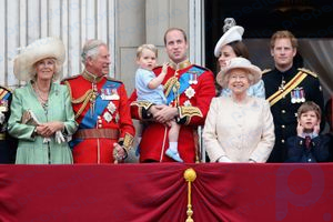 Britische Königsfamilie im Jahr 2015