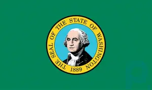 Bandera de Washington: bandera del estado de estados unidos