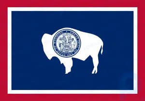 Bandera de Wyoming: bandera del estado de estados unidos