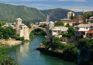 Старый мост: мост, Мостар, Босния и Герцеговина