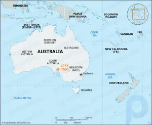 Озеро Мунго: высохшее озеро, Новый Южный Уэльс, Австралия