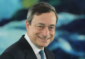 マリオ・ドラギ。イタリア首相
