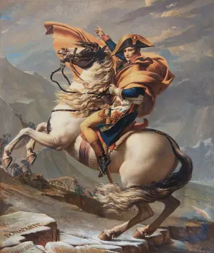 Переход Наполеона через Альпы: картина Жака-Луи Давида