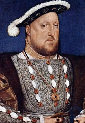 Porträt von Heinrich VIII: Gemälde von Hans Holbein dem Jüngeren