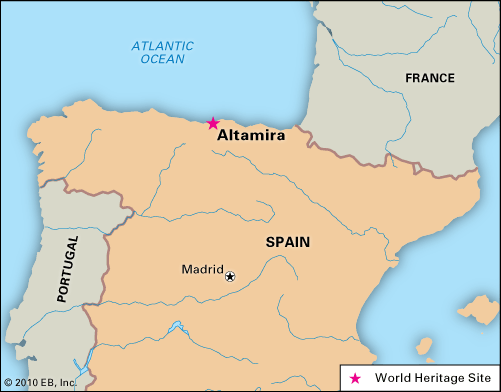 Altamira, España, designada Patrimonio de la Humanidad en 1985.