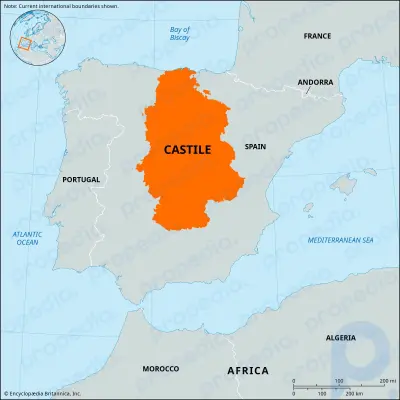Kastilien: Region, Spanien