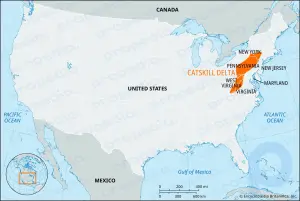 Дельта Катскилла: геологический регион, США