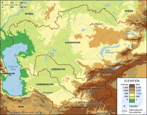 Orta Asya: bölge, Asya