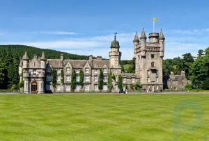Balmoral-Schloss: Schloss, Aberdeenshire, Schottland, Vereinigtes Königreich
