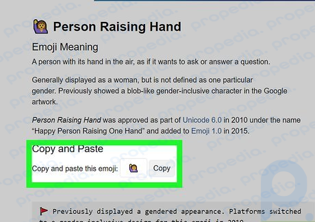 Step 2 Copy and paste Emojis on desktop computers.