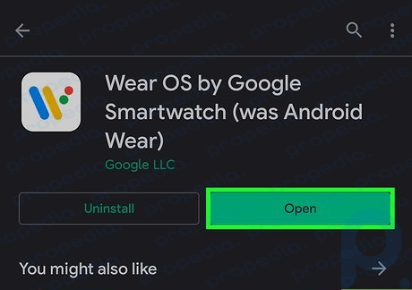 Paso 5: Abra la aplicación WearOS en Android.