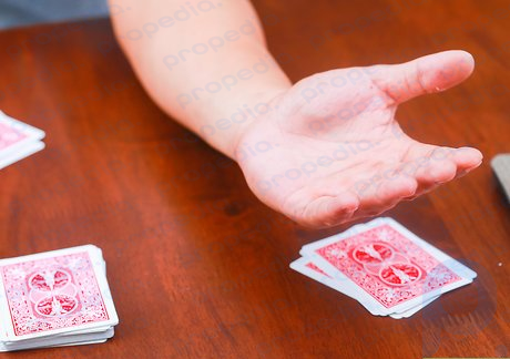 Step 7 The player to the dealer's left takes the first turn.