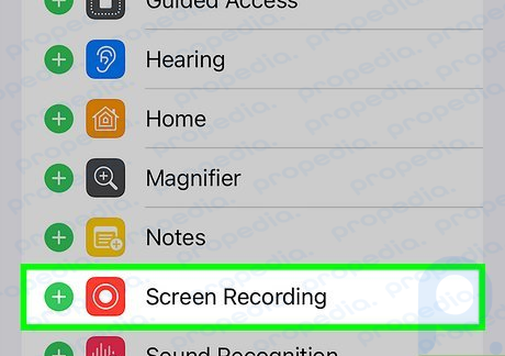 Étape 1 Activez l'enregistrement d'écran dans les paramètres.