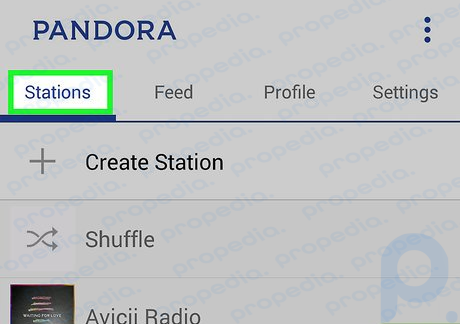 Étape 3 Appuyez sur Stations pour écouter de la musique en streaming par genre.