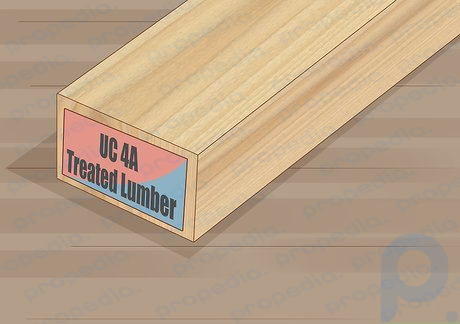 Schritt 2 Verwenden Sie UC 4A- oder UC 4B-behandeltes Holz für die beste unterirdische Option.