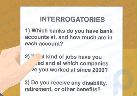 Step 3 Send interrogatories for your ex to answer.