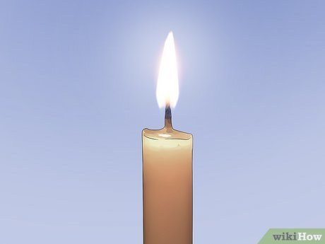 Step 1 Light your candle.