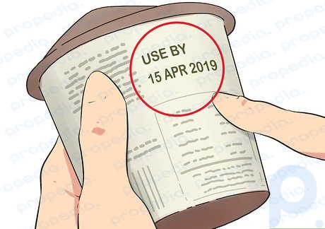 Step 4 Read a “use by” date as a tip for when an item might start to go bad.