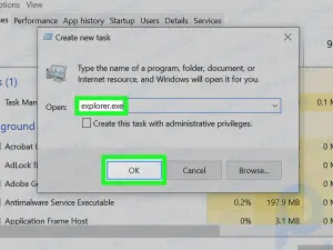 Bilgisayarı Yeniden Başlatmadan Windows Gezgini Nasıl Yeniden Başlatılır