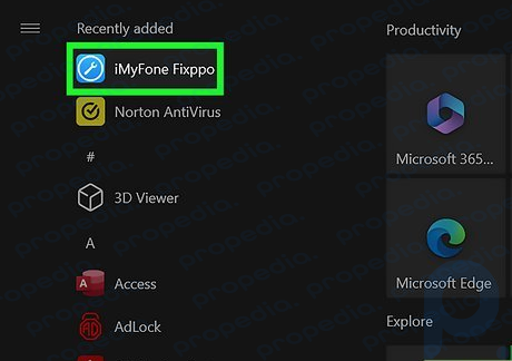 Paso 4. Abre la aplicación iMyFone Fixppo.