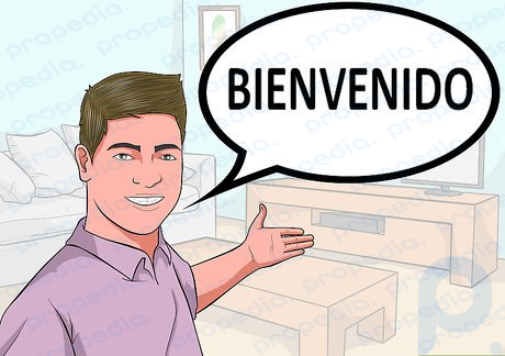 Шаг 2. При использовании слова «добро пожаловать» в качестве приветствия произнесите «Bienvenido».