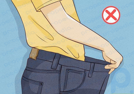 Шаг 3. Не покупайте слишком большие брюки.