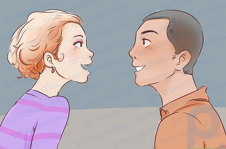 Step 3 Seal the deal with eye contact after making conversation.