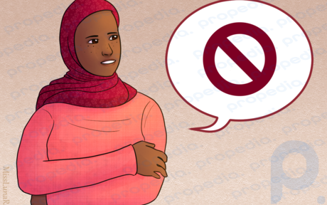Une femme hijabi dit non.png